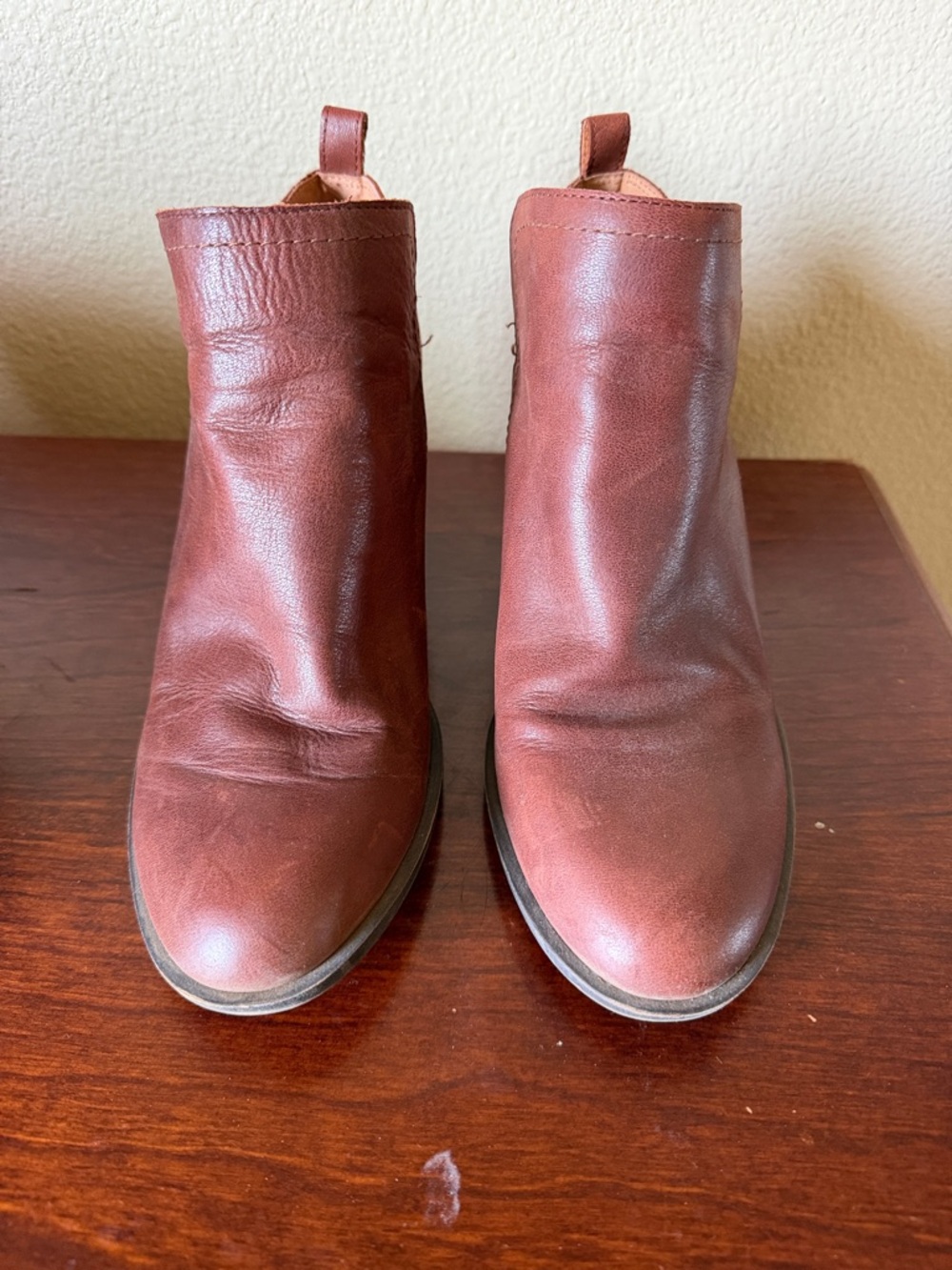 Lucky Brown Leather Ankle Boots